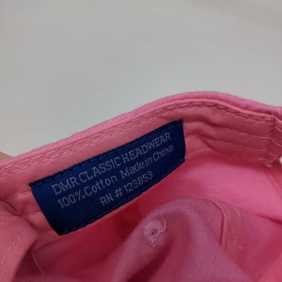 DMR Classic Women's Strapback Hat Pink Adjustable Long Beach Island Tourist Cap - Picture 11 of 11